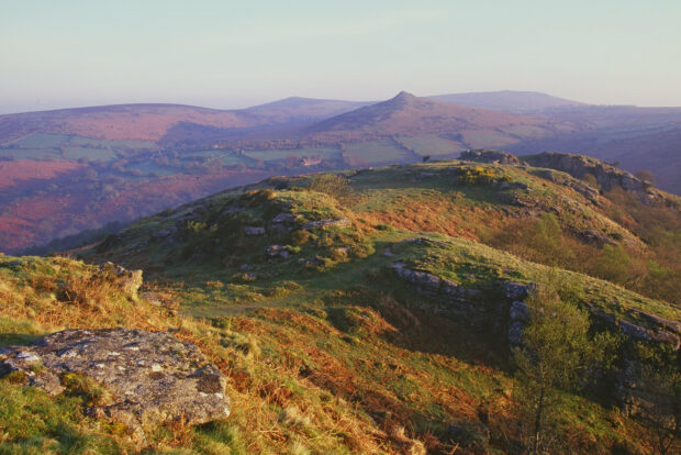 A view from Bench Tor to Sharp Tor, Dartmoor National Park
